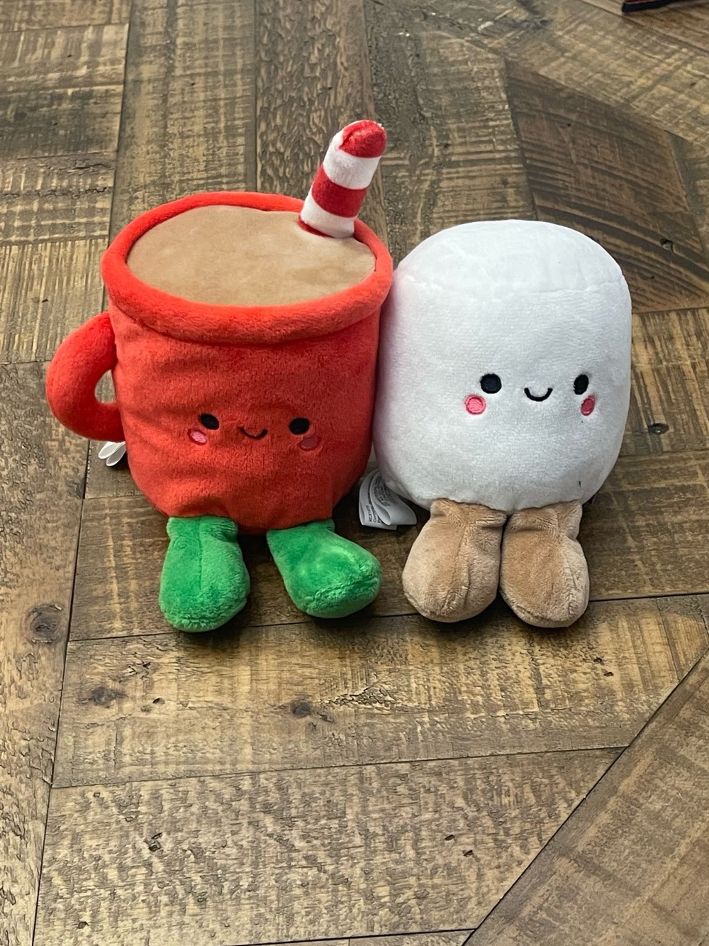 Hallmark Better Together Hot Cocoa & Marshmallow Magnetic Plush Pair